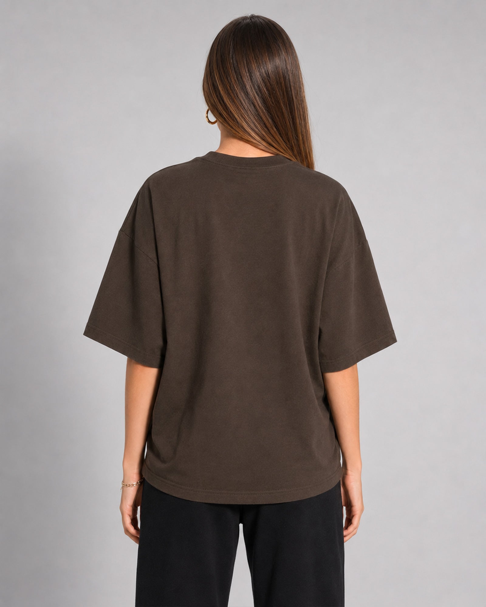 AUTHENTIC Oversized T-Shirt — Brown