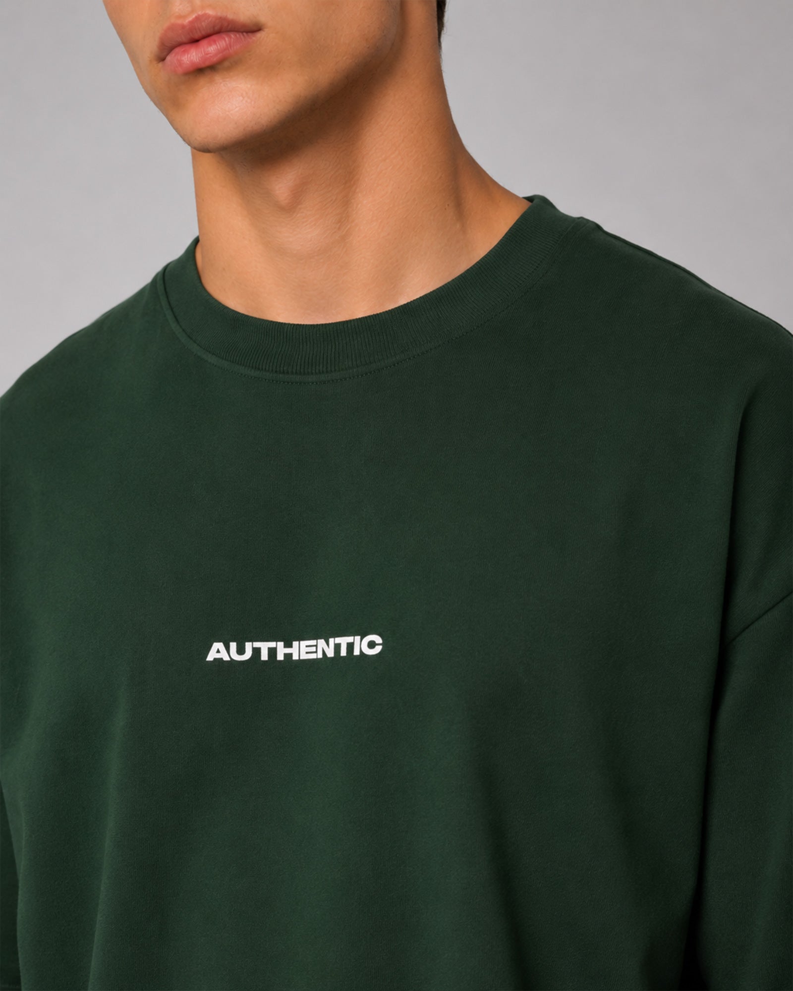 AUTHENTIC Oversized T-Shirt — Forest Green