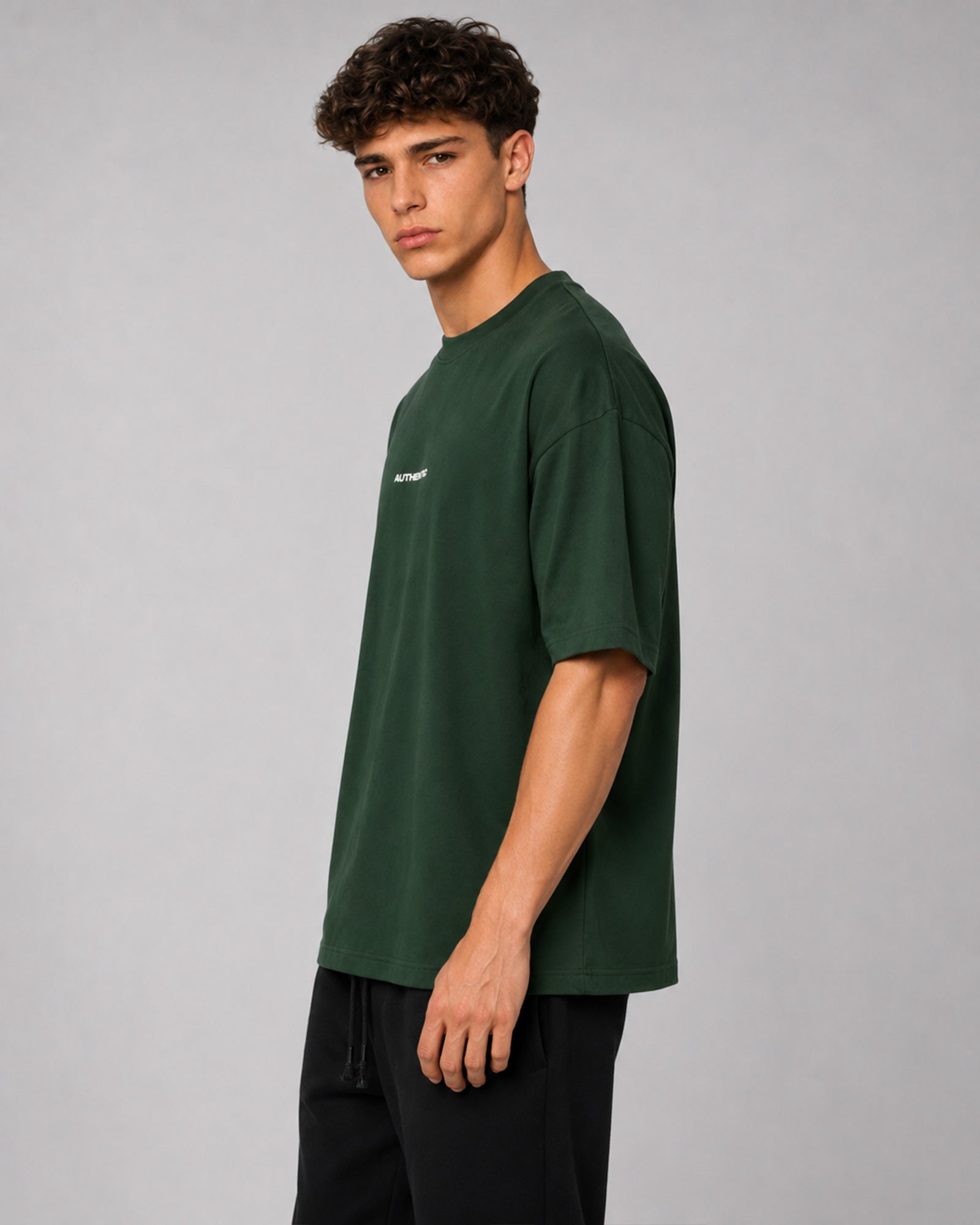 AUTHENTIC Oversized T-Shirt — Forest Green