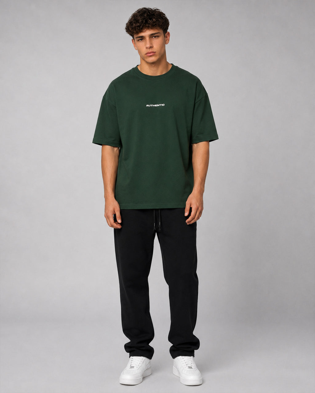 AUTHENTIC Oversized T-Shirt — Forest Green