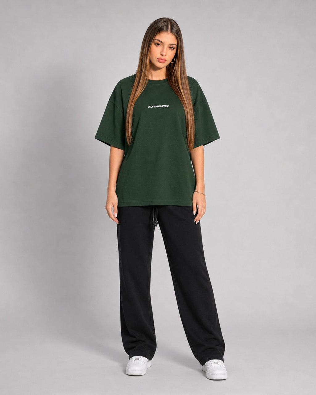 AUTHENTIC Oversized T-Shirt — Forest Green