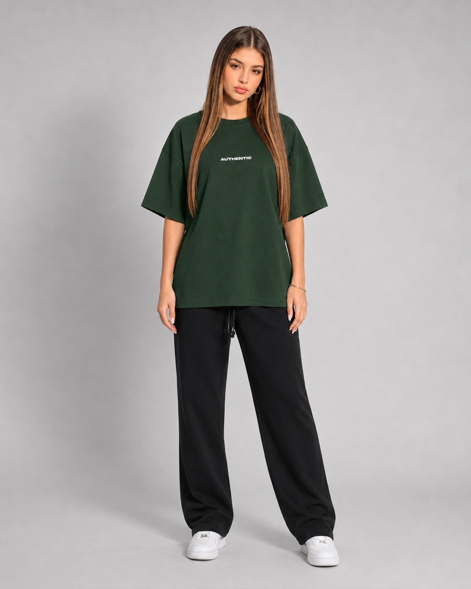 AUTHENTIC Oversized T-Shirt — Forest Green