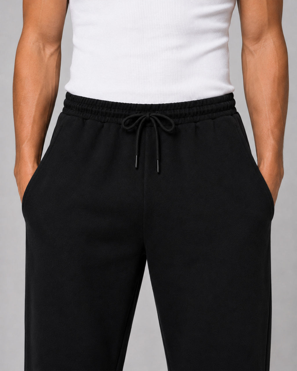 Essential Baggy Sweatpants - Black