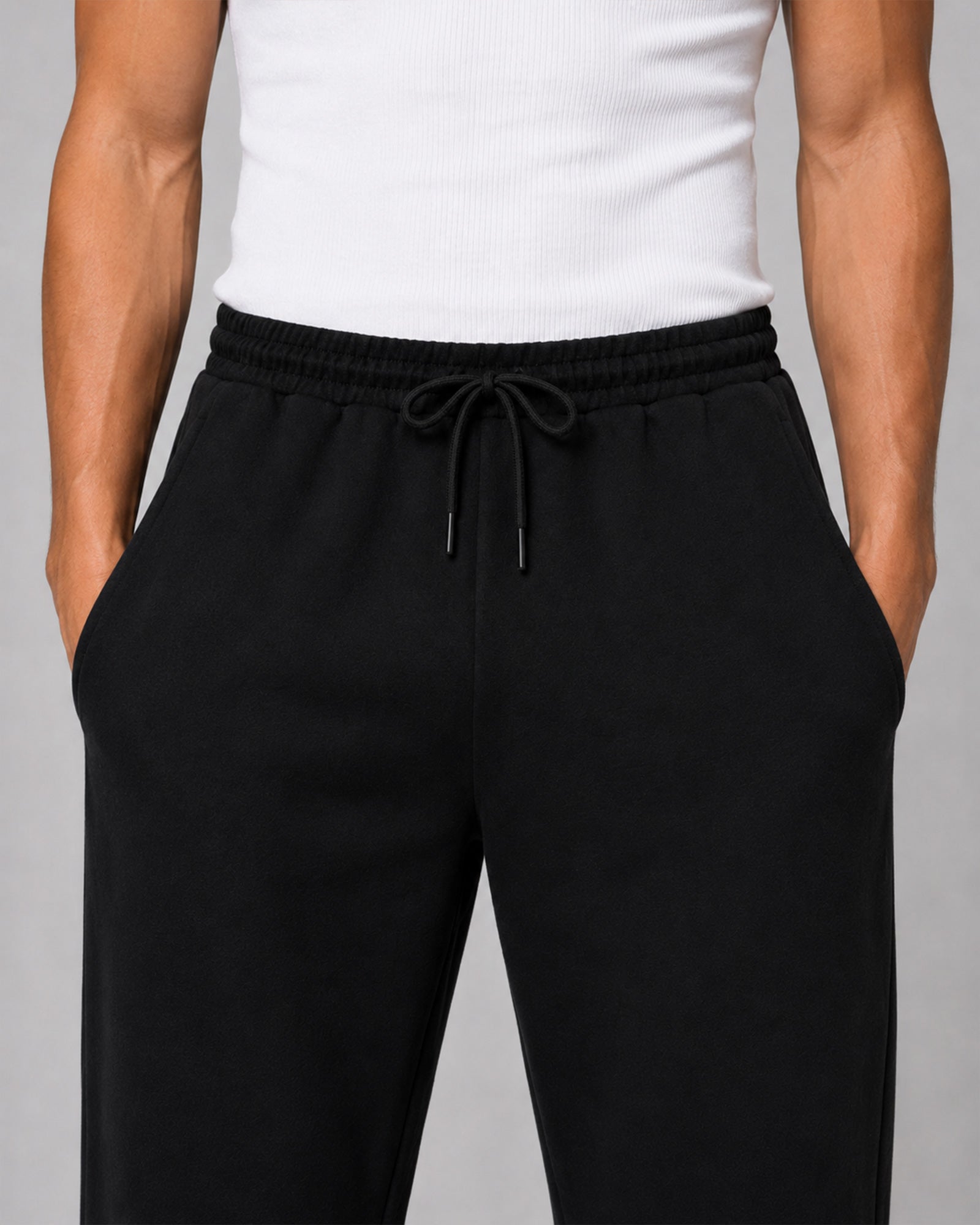 Essential Baggy Sweatpants - Black