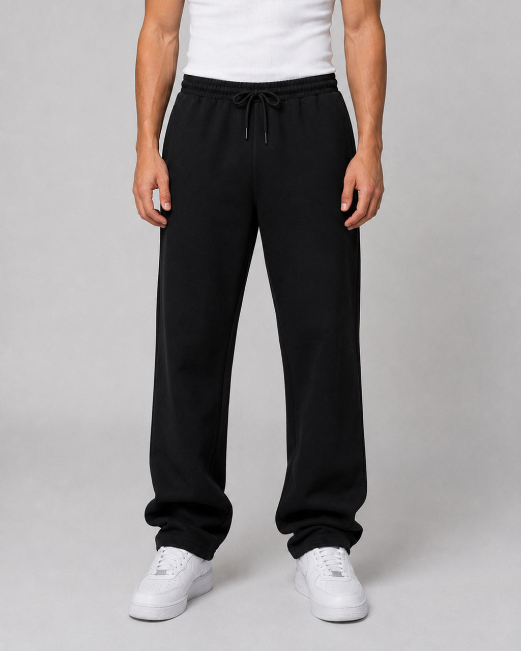 Essential Baggy Sweatpants - Black