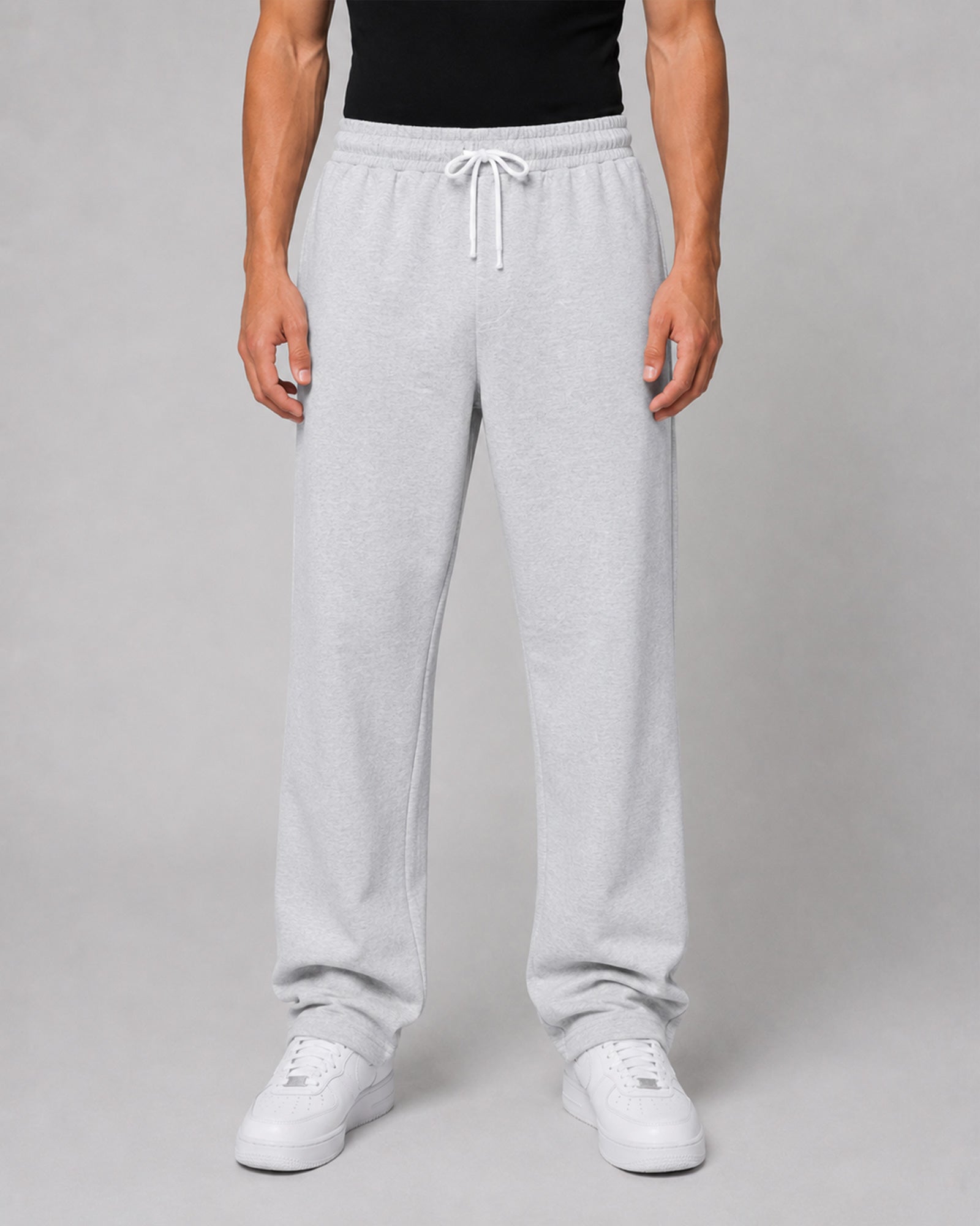 Essential Baggy Sweatpants - Heather Grey