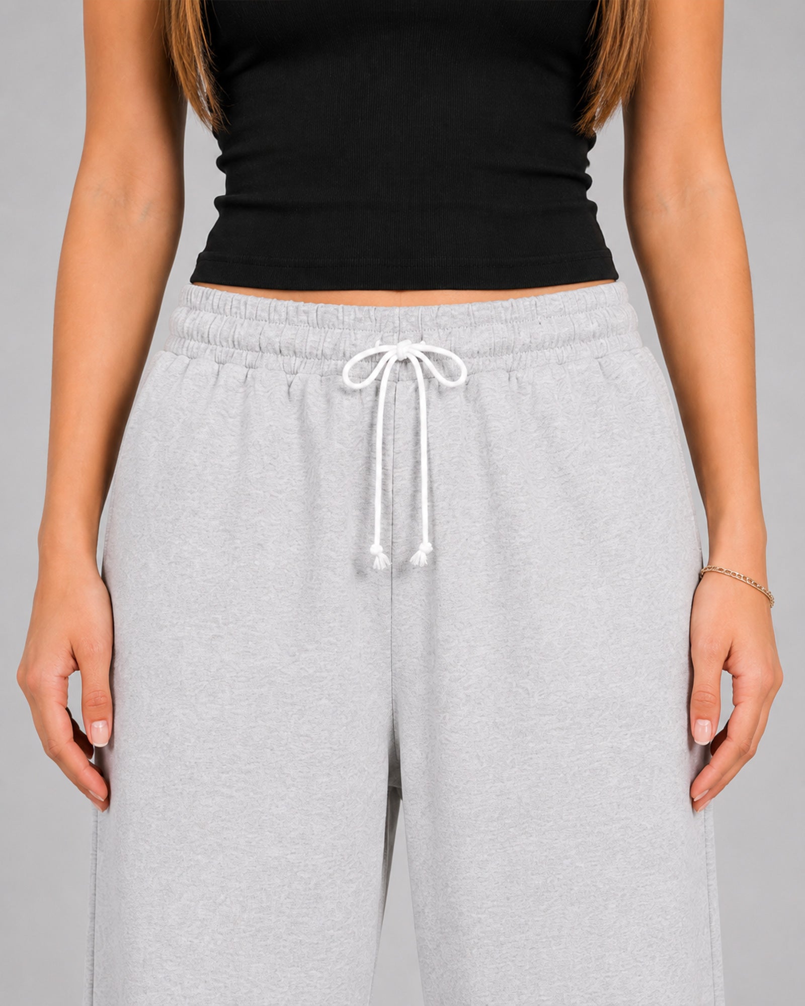 Essential Baggy Sweatpants - Heather Grey